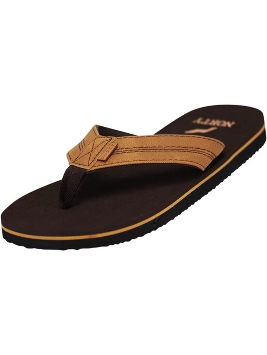 Norty Thong Men\'s Tan\\Brown Footwear For Summer Comfortable Sandals Casual